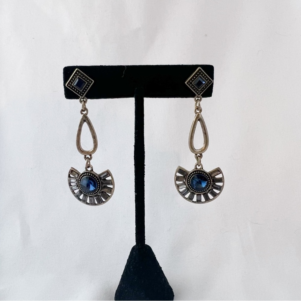Art Deco Rhinestone Earrings